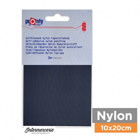 Pièce autocollante pour réparation textile Marine