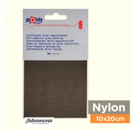 Pièce autocollante pour réparation textile Marron