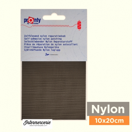 Pièce autocollante pour réparation textile Marron