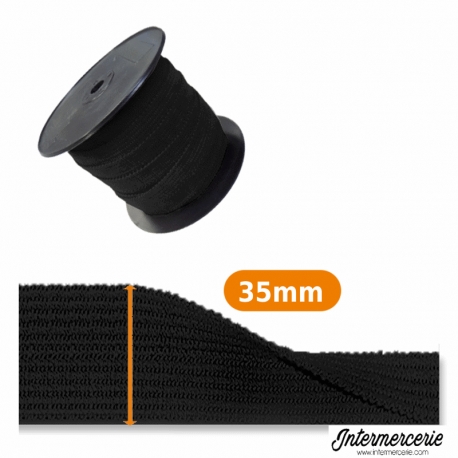 Ruban de tresse acrylique 35 mm Pré-plié pour border les tissus épais