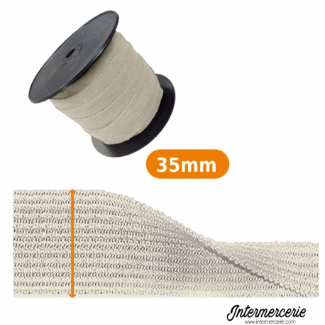 Ganse acrylique écru