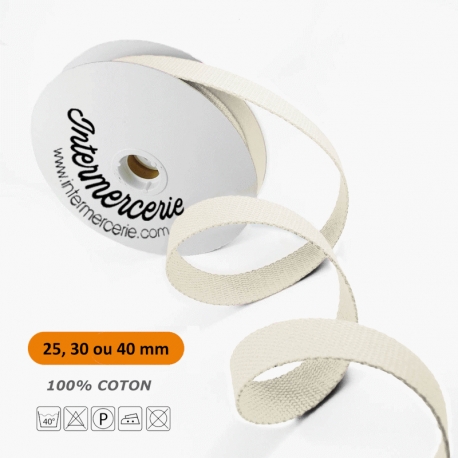Sangle coton Ecru