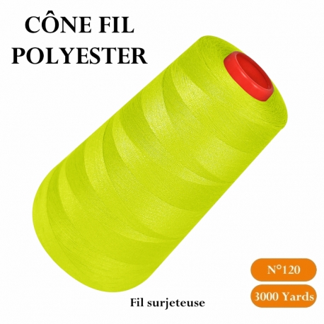 Cône couleur 3000 yards polyester