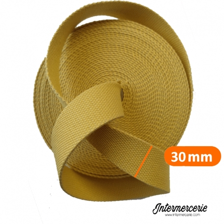 Sangle 30mm coton Chanvre