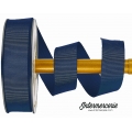 Ruban textile de gros grain Bleu marine
