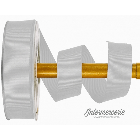 Ruban de gros grain gris clair