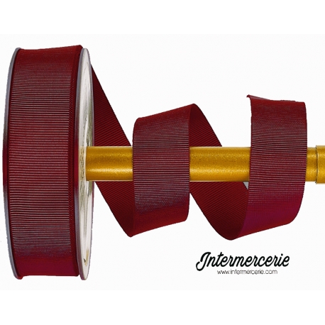 Ruban de gros grain Bordeaux