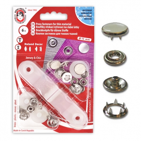 Boutons Pressions Nacré pour jersey