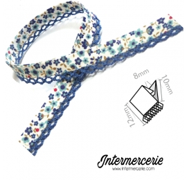 Biais picot liberty nuance de bleus