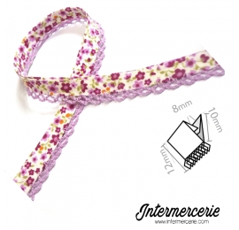 Biais picot liberty Parme