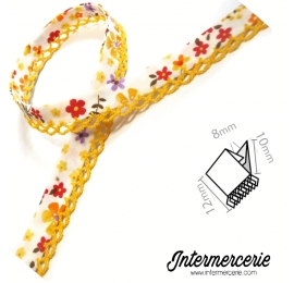 Biais dentelle liberty Jaune