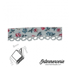 Biais picot liberty écru