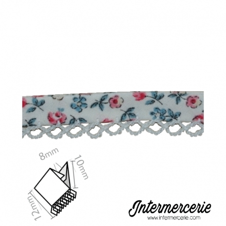 Biais picot liberty écru