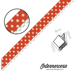 Biais piquot pois orange