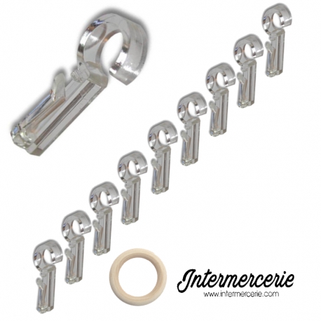 Crochets pour rideaux