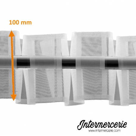 Ruban à passants cachés 100 mm