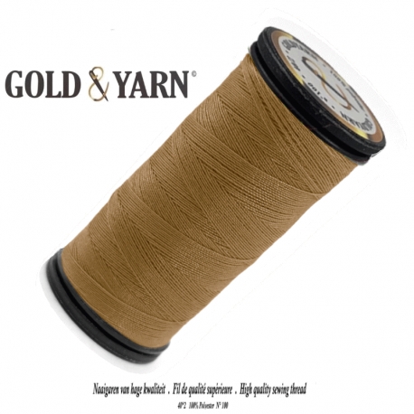 Fil à coudre polyester Gold Yarn 508 Camel