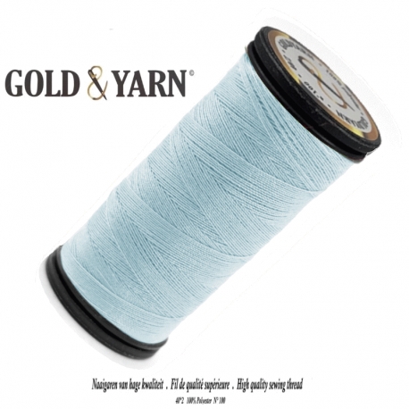 Fil à coudre polyester Gold Yarn 542 Bleu ciel