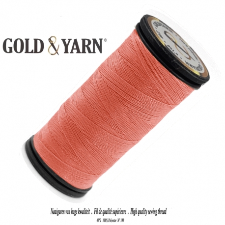 Fil à coudre polyester Gold Yarn 338 Corail
