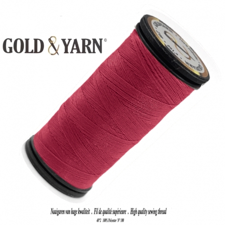 Fil à coudre polyester Gold Yarn Fuschia foncé