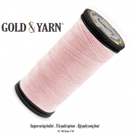 Fil à coudre Polyester Gold Yarn 512 Rose pale