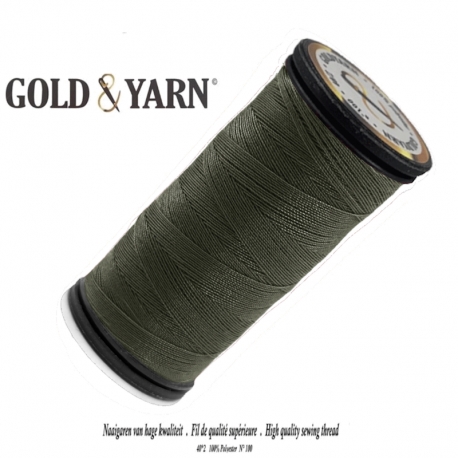 Fil à coudre polyester Gold Yard Vert Bronze