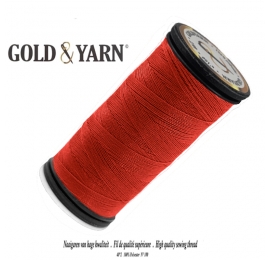 Fil polyester à coudre gold yarn 820 rouge