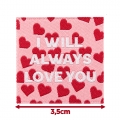 Écusson carré 3,5 cm Always