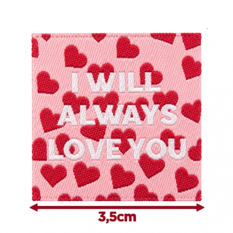 Écusson carré 3,5 cm Always