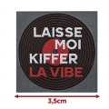 Écusson carré 3,5 cm La vibe