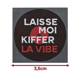 Écusson carré 3,5 cm La vibe