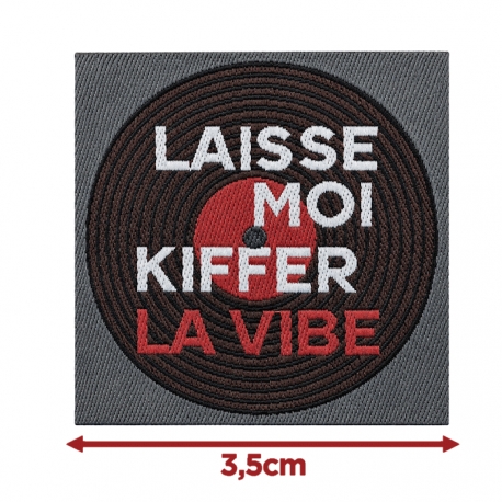 Écusson carré 3,5 cm La vibe