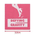 Écusson carré 3,5 cm Deyfing gravity