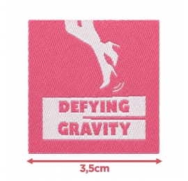Écusson carré 3,5 cm Deyfing gravity