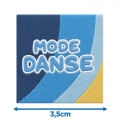 Écusson carré 3,5 cm Mode danse