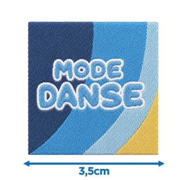Écusson carré 3,5 cm Mode danse