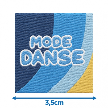 Écusson carré 3,5 cm Mode danse