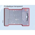 Fil élastique transparent