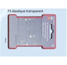 Fil élastique transparent