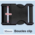 Boucles clip 30mm et 16mm