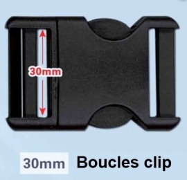 Boucles clip 30mm et 16mm