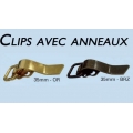 Clips avec anneaux métal