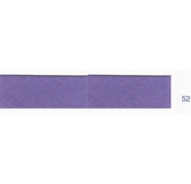 Biais polyester unis violet bleu 52
